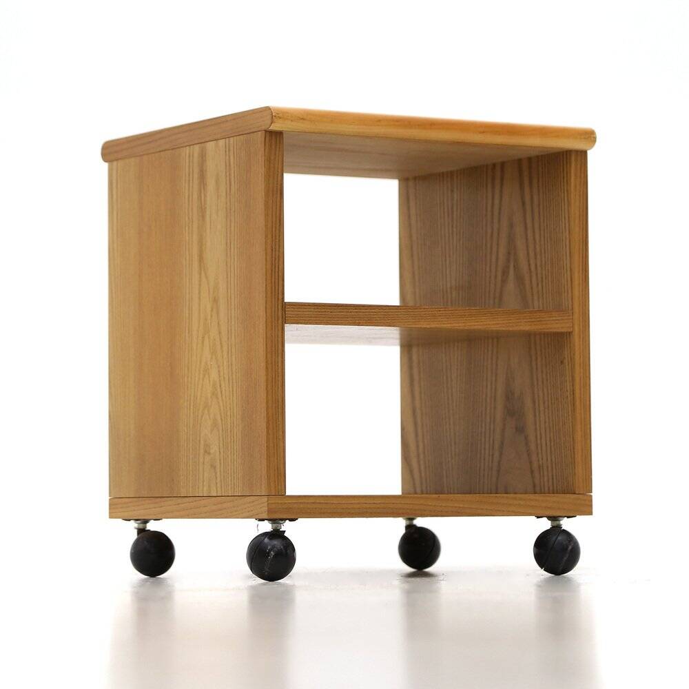 Wooden bedside tables, 1970s, set of 2