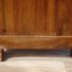 Ancienne commode Louis Philippe en noyer marbre blanc