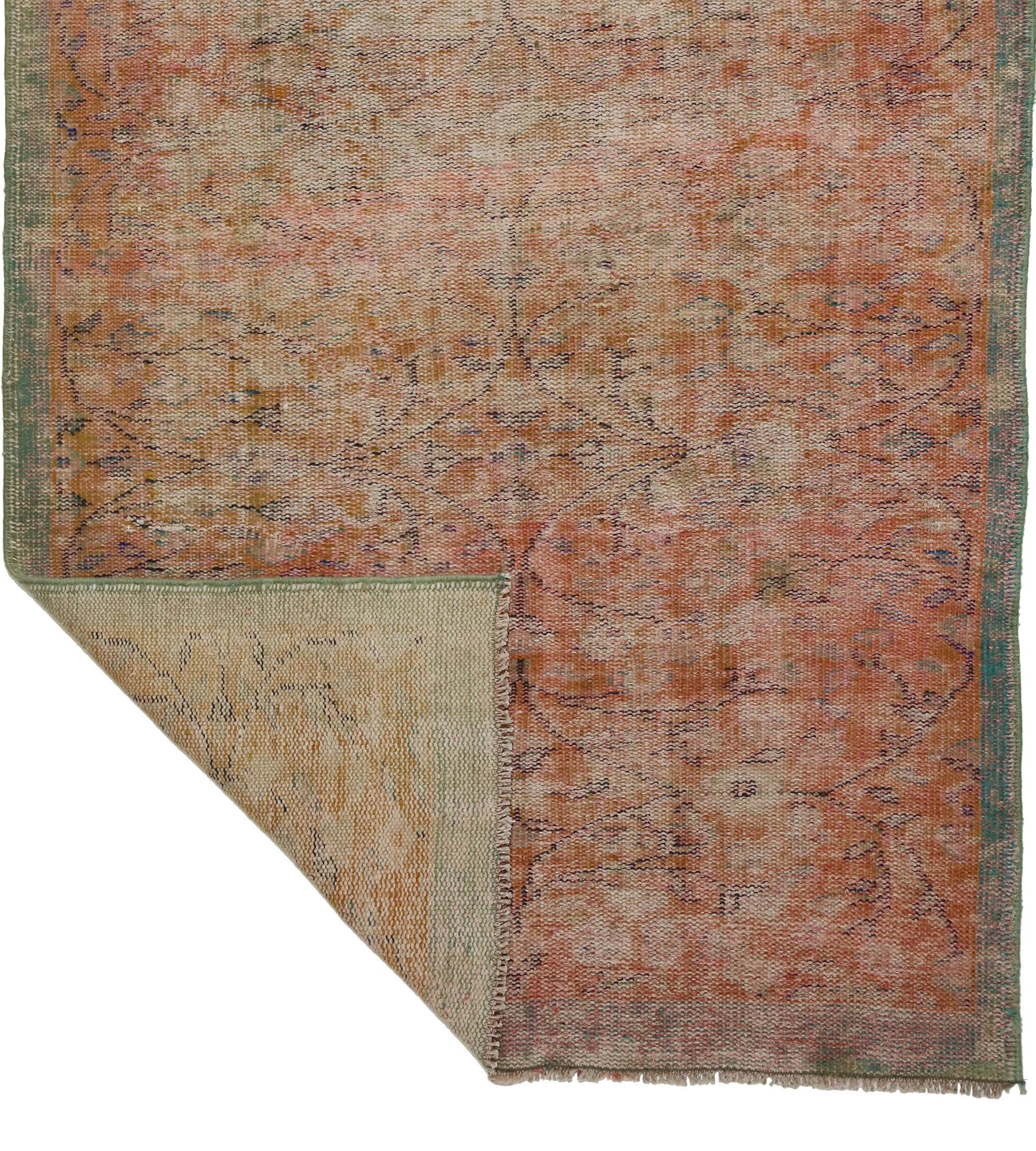 Turkish Anatolian Handmade Vintage Area Rug 200 cm x 100 cm