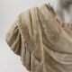 Bust of a Roman emperor in white marble, Italy, 20th century.