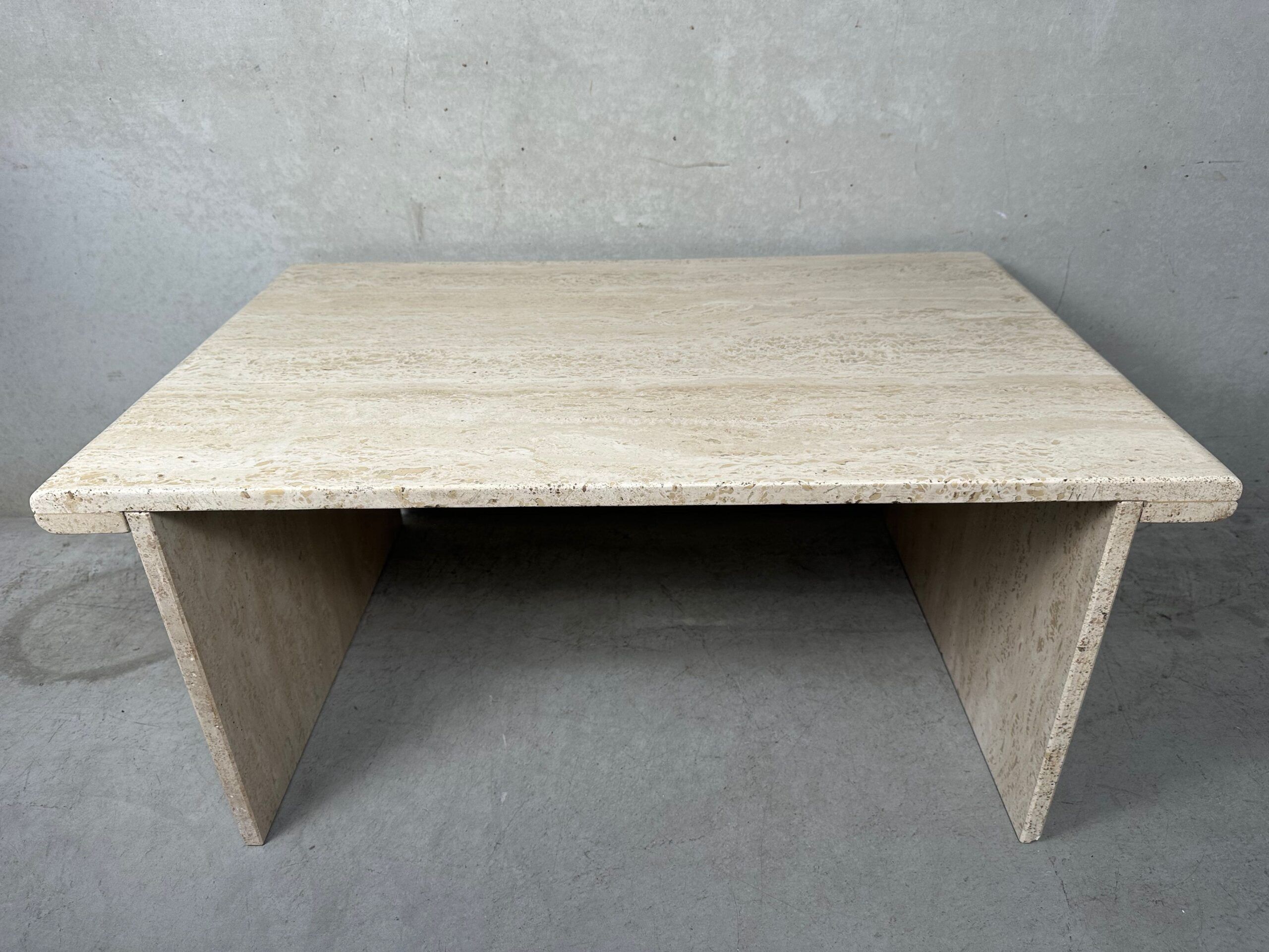 Vintage travertine side table