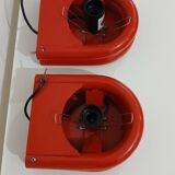 Pair of space age wall lights