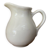 Petit pot à lait bistrot en porcelaine beige