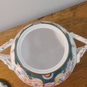 Sarreguemines porcelain - sugar bowl model minton