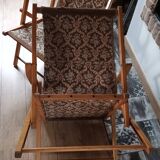 Two vintage folding armchairs