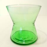 12 Art-Deco aperitif glasses in crystal and sea uraline