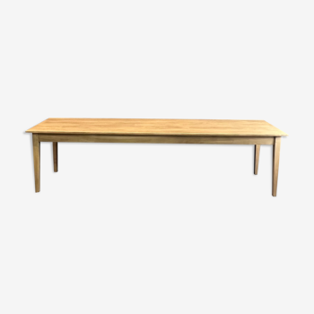 Table de ferme 300 X 80 cm, pieds fuseaux