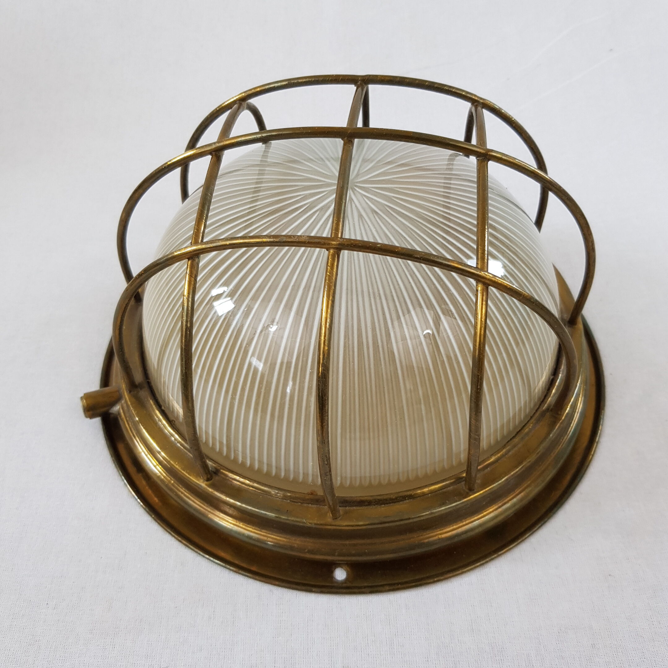 Applique hublot globe ceiling lamp marine grill holophane france