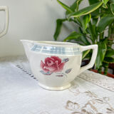 Vintage tea set in Sarreguemines flowered earthenware, "Troyes" model