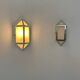 Pair of vintage wall lights, chrome-plated ABS and satin-finish Perspex, France, 1980