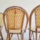 Chaises bistrot en rotin maison Hardy