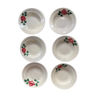 Assiette creuse champêtre vintage