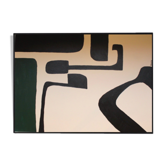 Large format acrylic canvas 100x80cm for living room décor