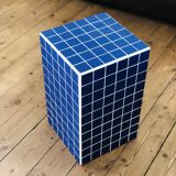 BLUE ceramic side table - Carré Coco