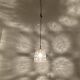 Iron ring design glass pendant lamp by Glashütte Limburg