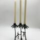 Chandelier "singe" en bronze patiné, 1970s
