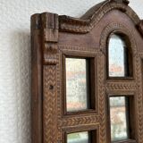 Antique patinated decorative mirror