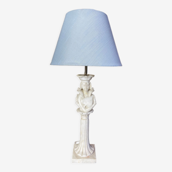 Alabaster table lamp "La Dame de Pic"