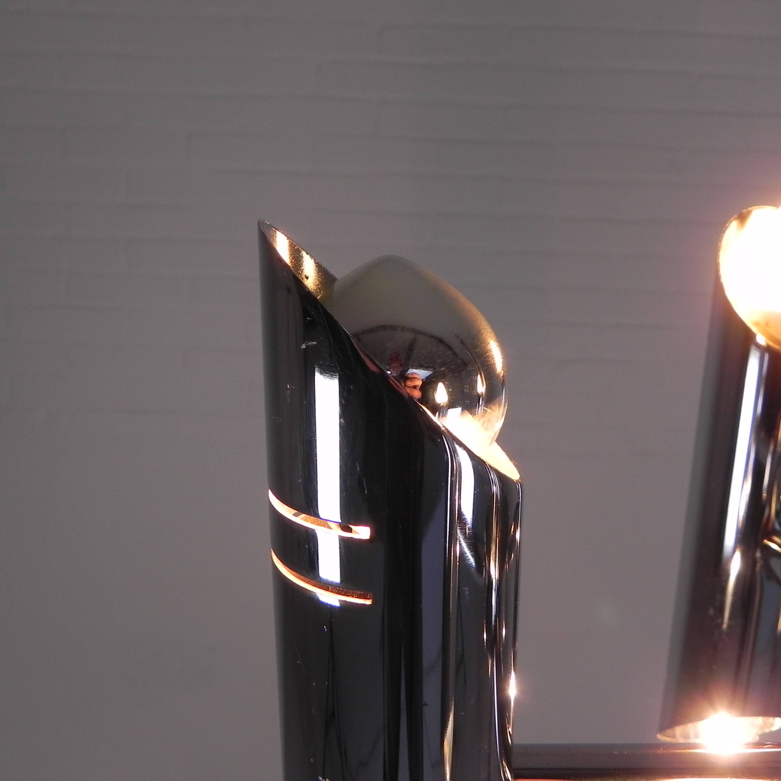 Mid-century vintage space age chrome floor lamp, 1960s