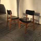 Pair of modernist Scandinavian chairs from the 1960s