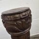Vintage wooden column with carving