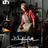Brutalist Tray Signed "David Marshall" in cast iron