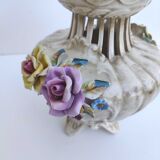 Italian floral vase in Bassano ceramic