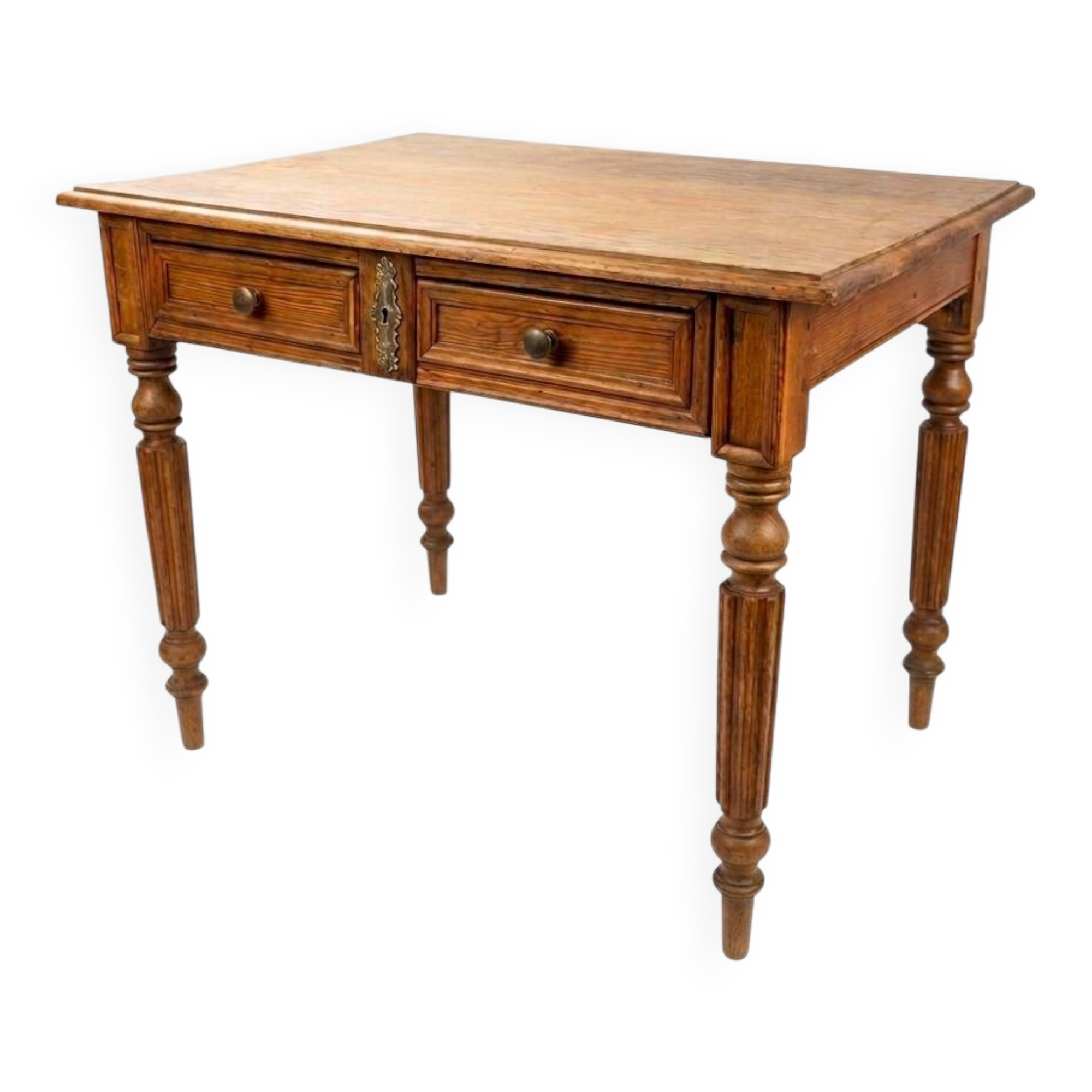 Bureau ancien en pitchpin