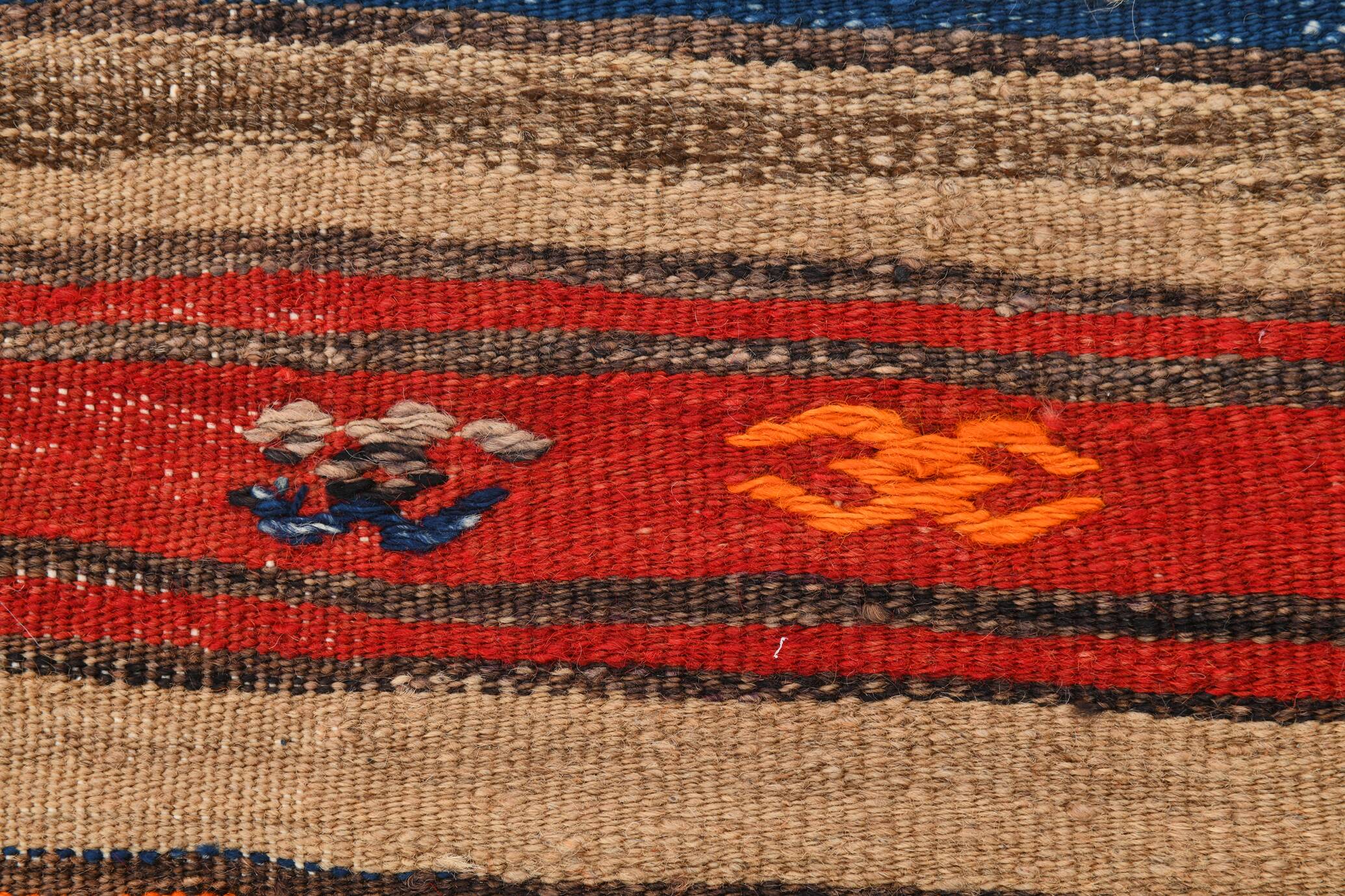 Shades Of Multicolor Turkish Kilim Rug, 142x231Cm