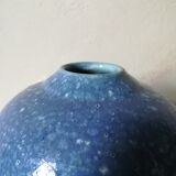 Blue ball vase