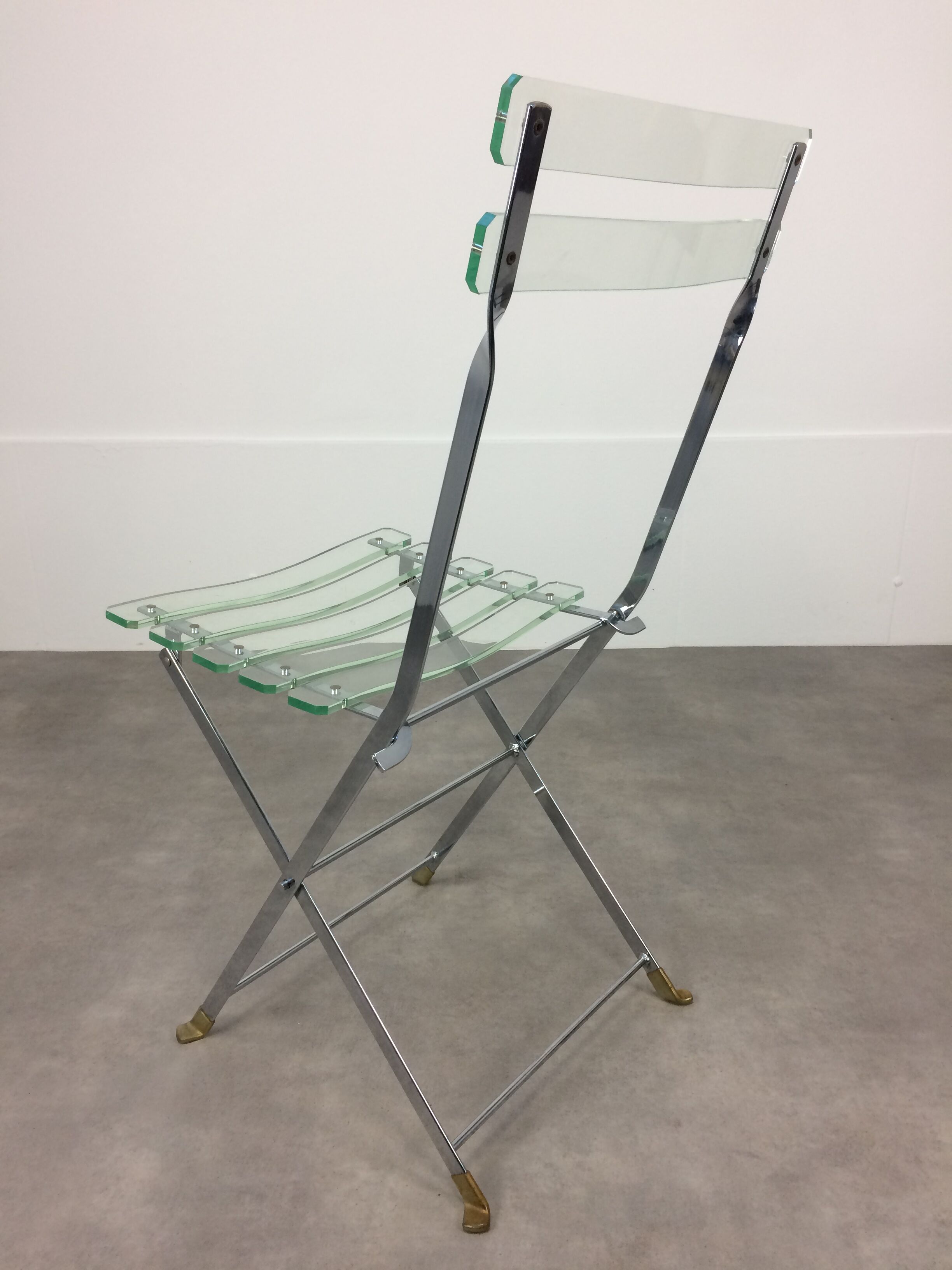 Plexiglas chair by Lebovici and Berthet for Marais International, series "Les Invisibles"