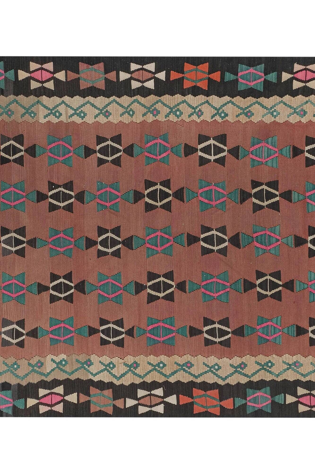 Vintage Turkish kilim, handwoven, 177x280 cm.