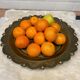 Oriental brass tray hammered