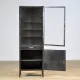 Polished iron medicine cabinet, 1950s