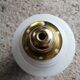 Vintage globe pendant light in molded glass.