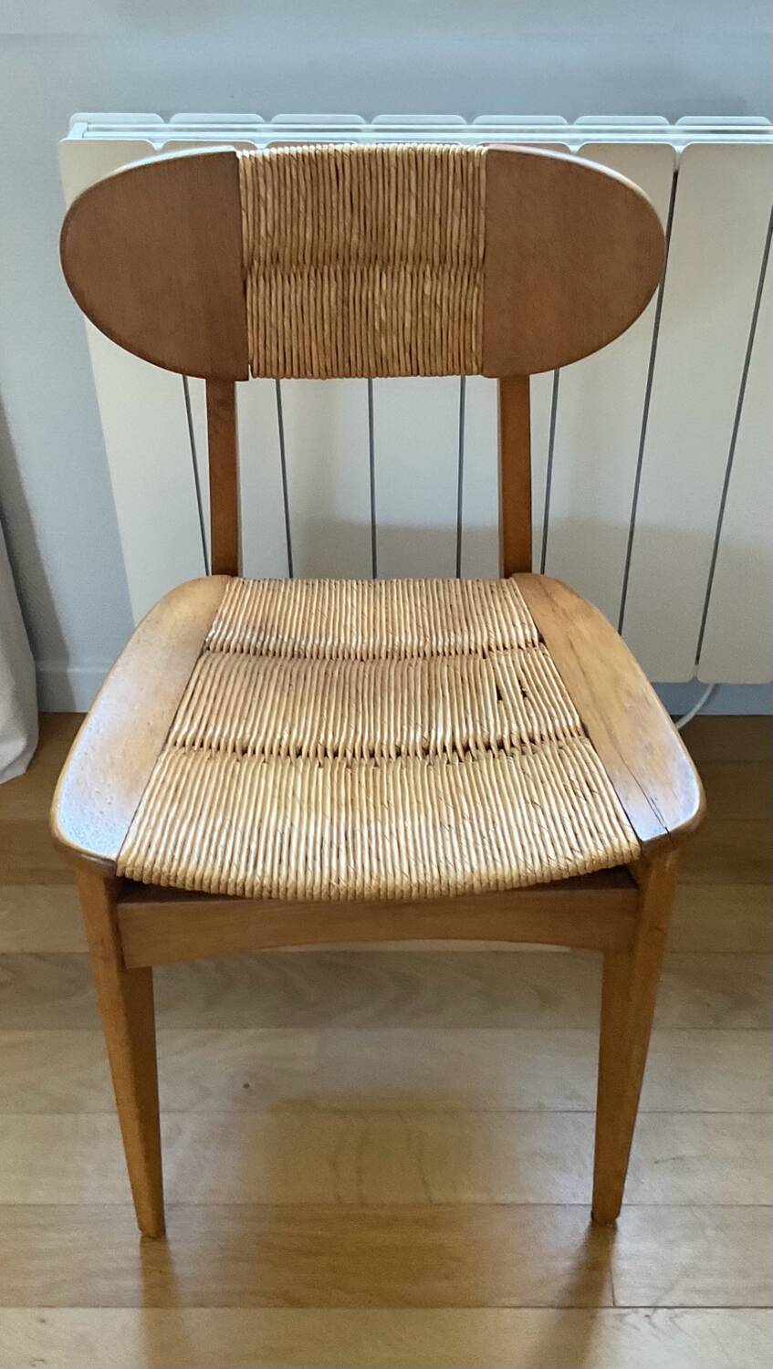 Vintage wooden chair 1958 “ellipse”