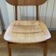 Chaise vintage bois 1958 « ellipse «