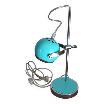 Superb vintage turquoise blue eyeball lamp