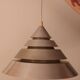 Space Age Brushed Metal Pendant Light
