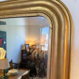 Vintage Louis Philippe mirror with antique gold beveled glass