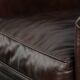 Set of two cowhide club armchairs in good condition with a English design