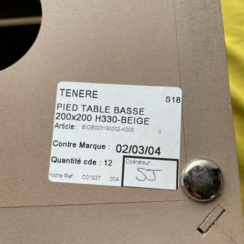 Coffee table Tenere Design Lionel Morgaine for Roche Bobois