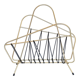 Magazine holder vintage brass wire and scoubidou 1950