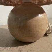 Lampe boule en bois