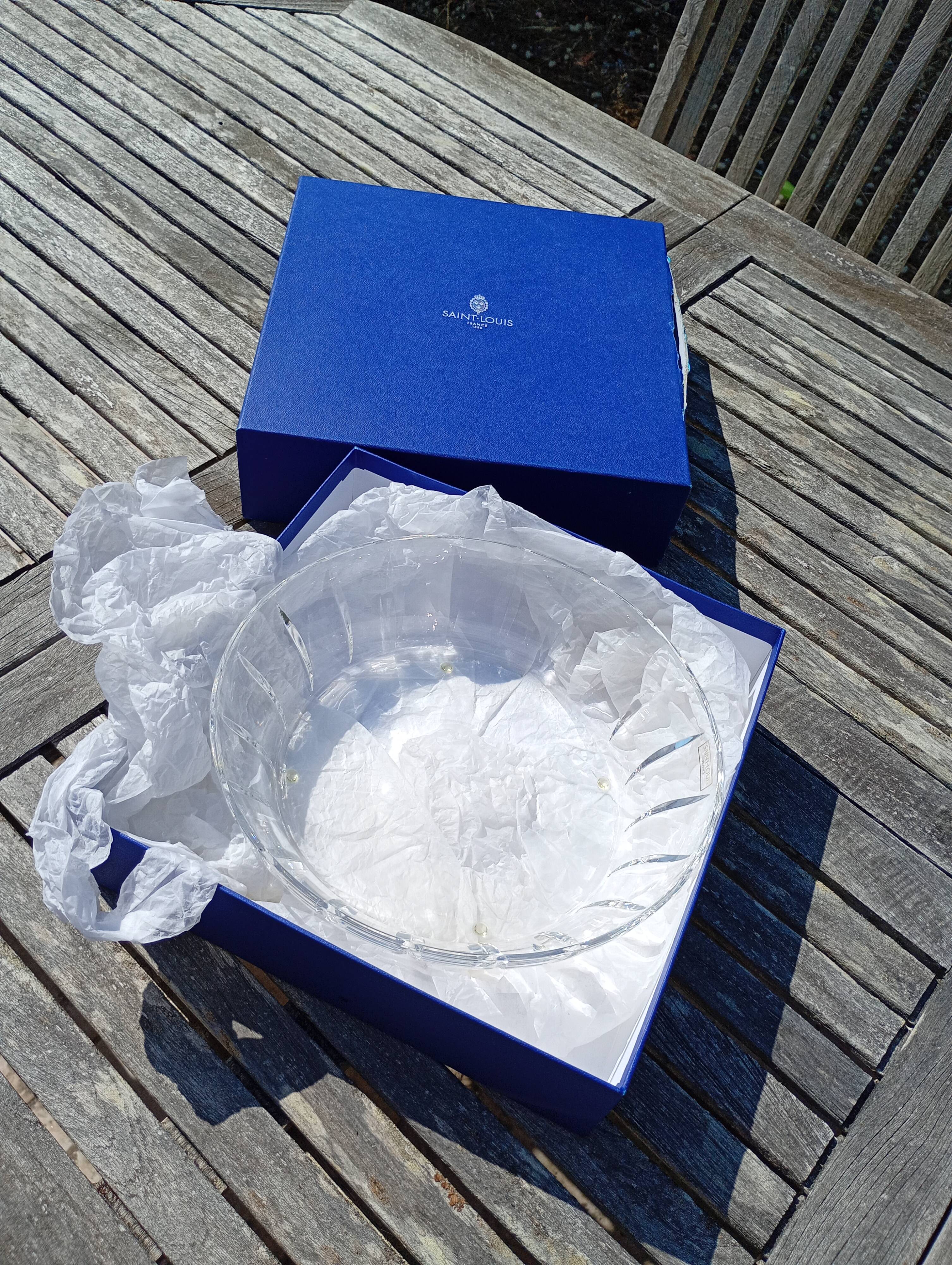 Crystal coupe Saint Louis 24cm