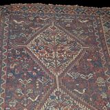 RUG SHIRAZ, 111 x 139 cm, tribes nomads Khamseh, Iran end XIX th century