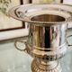 Silver-plated metal champagne bucket ice bucket