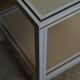 Mid century pierre vandel cream aluminium two-tier side table 1970s