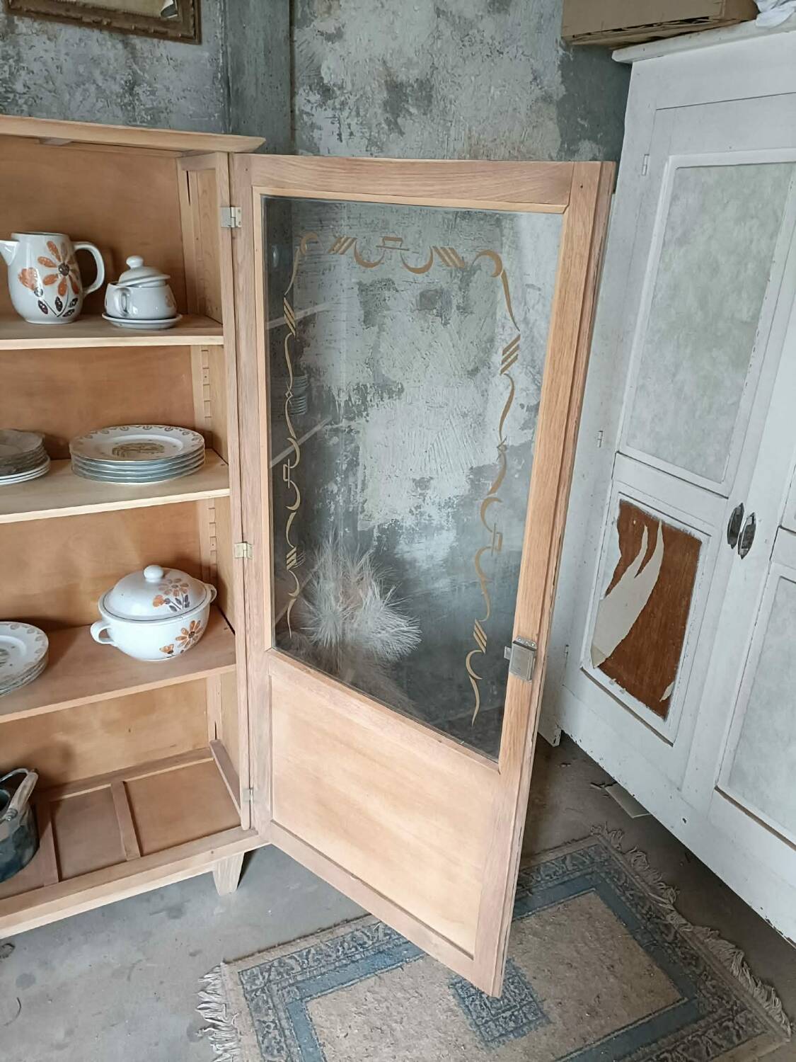 Bonnetière vitrine