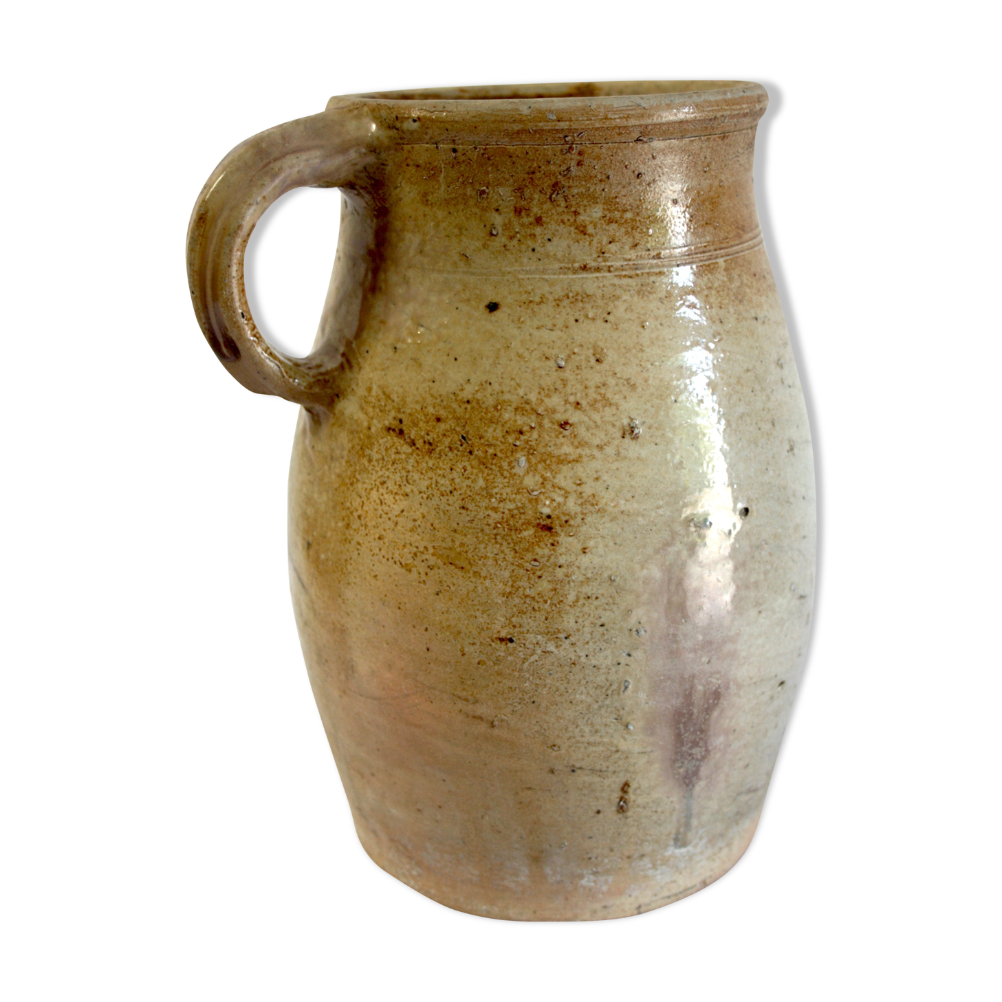 Vase  terracotta enameled